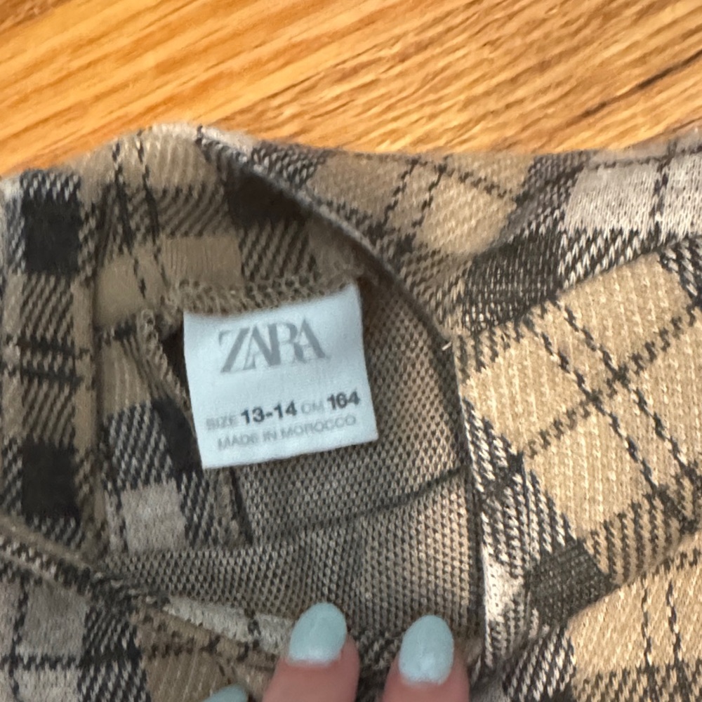 Zara Plaid Jumpsuit in Brown and Black - Picture 2 of 2